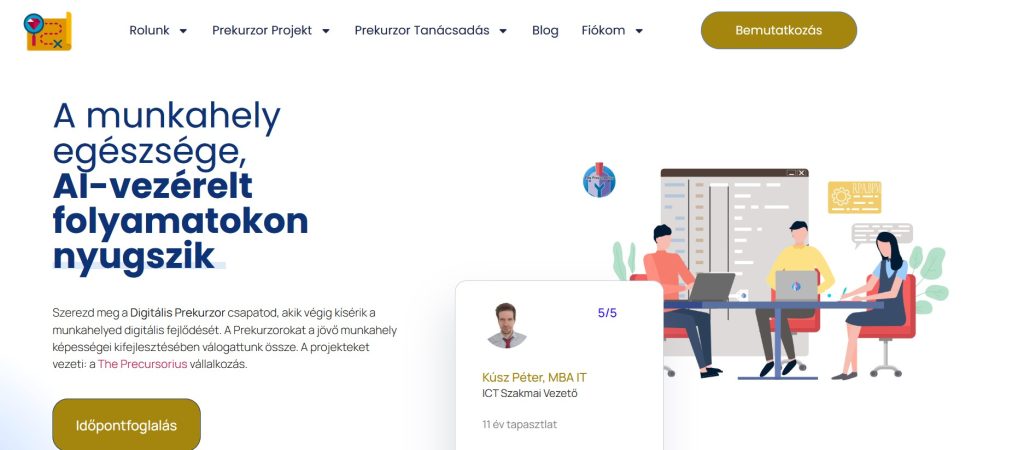 Digitális projektek megindítója, vezetője vagyok
